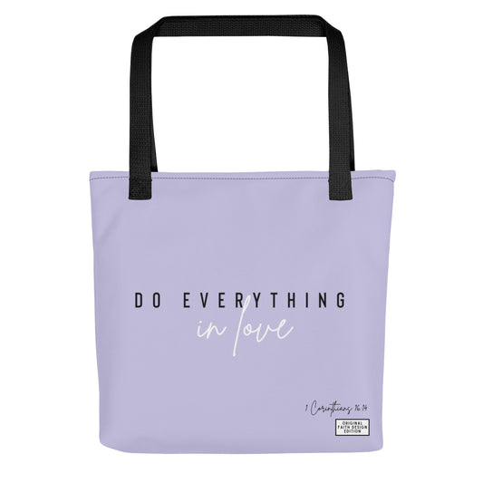 Do everything in love - Tote bag (purple)