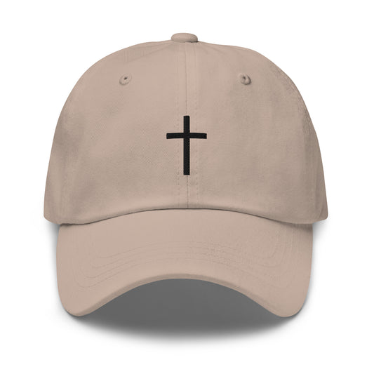 Black cross - Dad hat (7 colours)