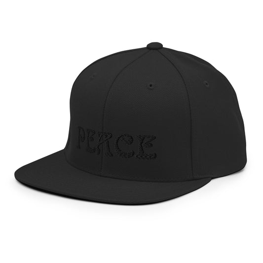PEACE - Snapback Hat (black)