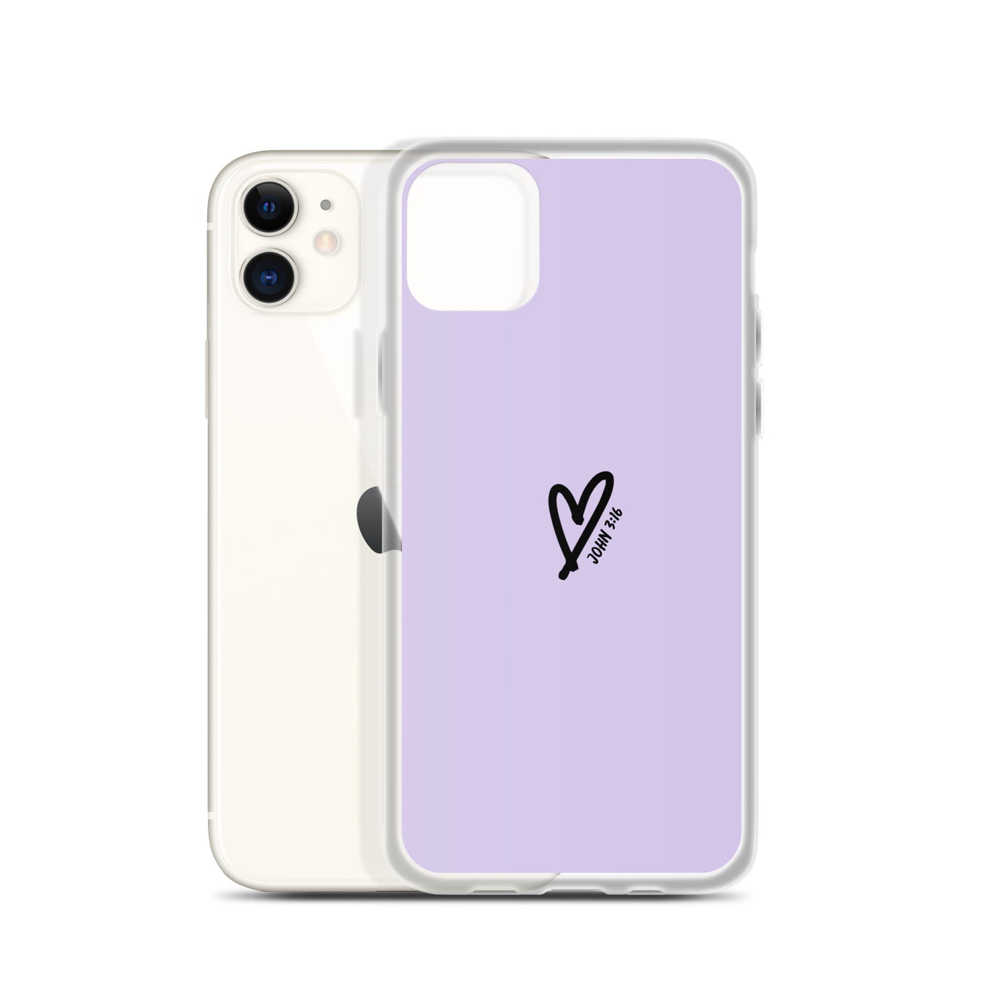 John 3:16 (lilac) - Clear Case for iPhone®