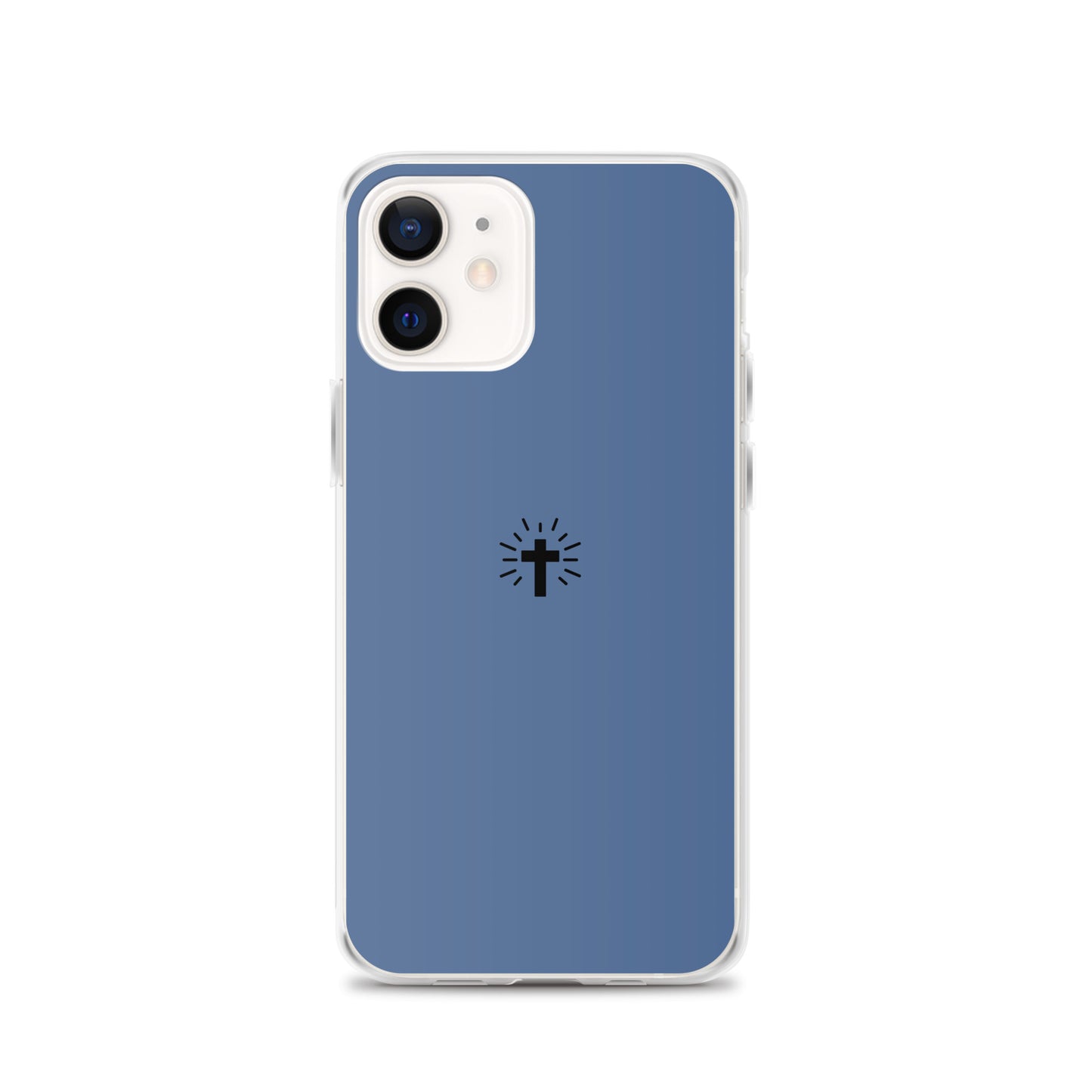Cross (blue) - Clear Case for iPhone®