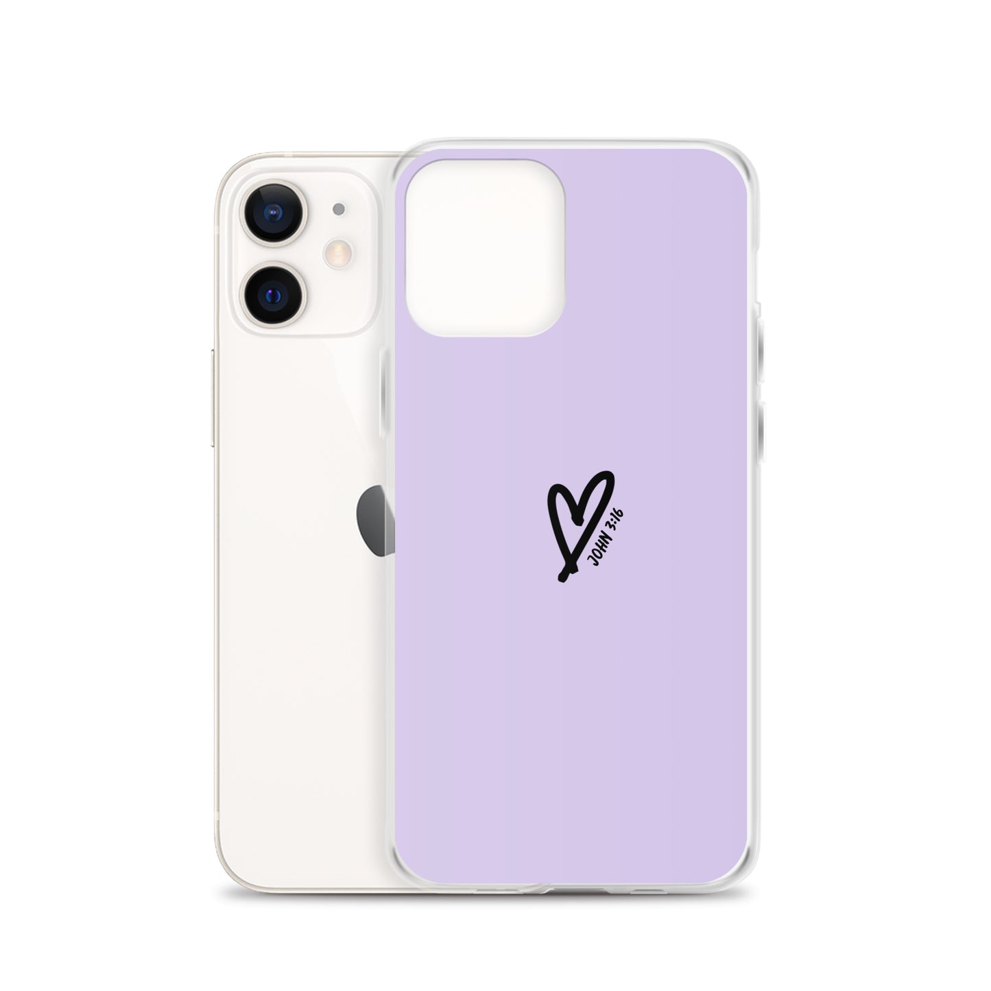 John 3:16 (lilac) - Clear Case for iPhone®