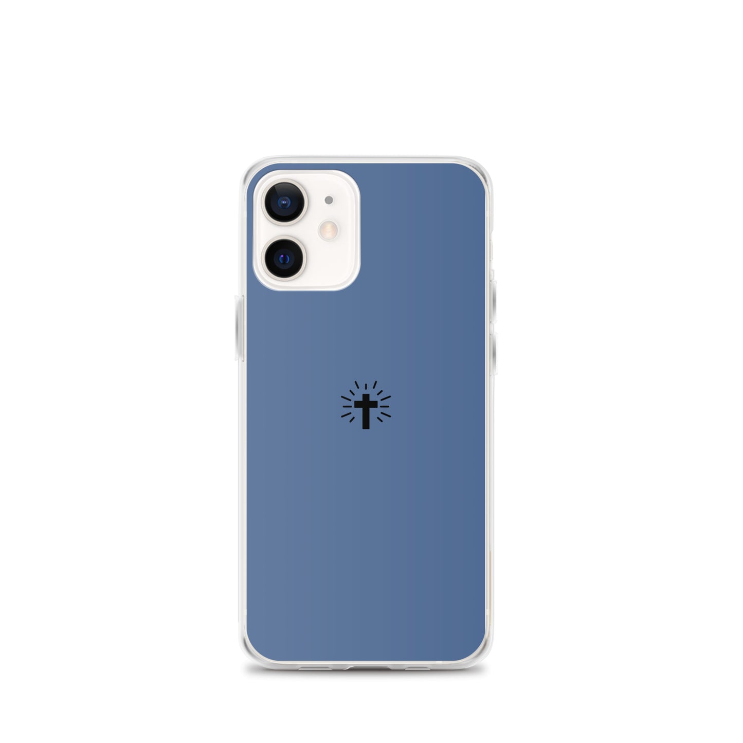 Cross (blue) - Clear Case for iPhone®