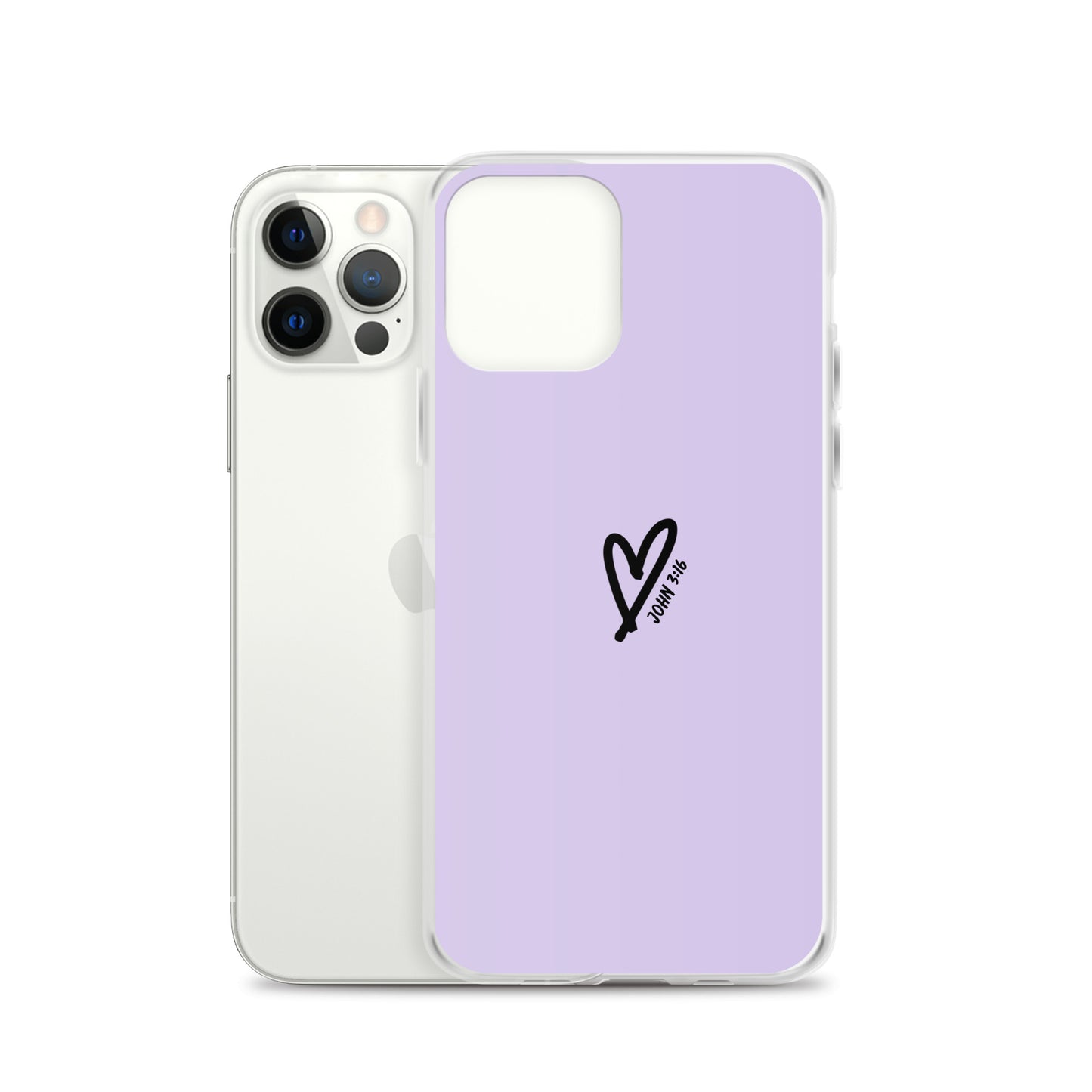 John 3:16 (lilac) - Clear Case for iPhone®
