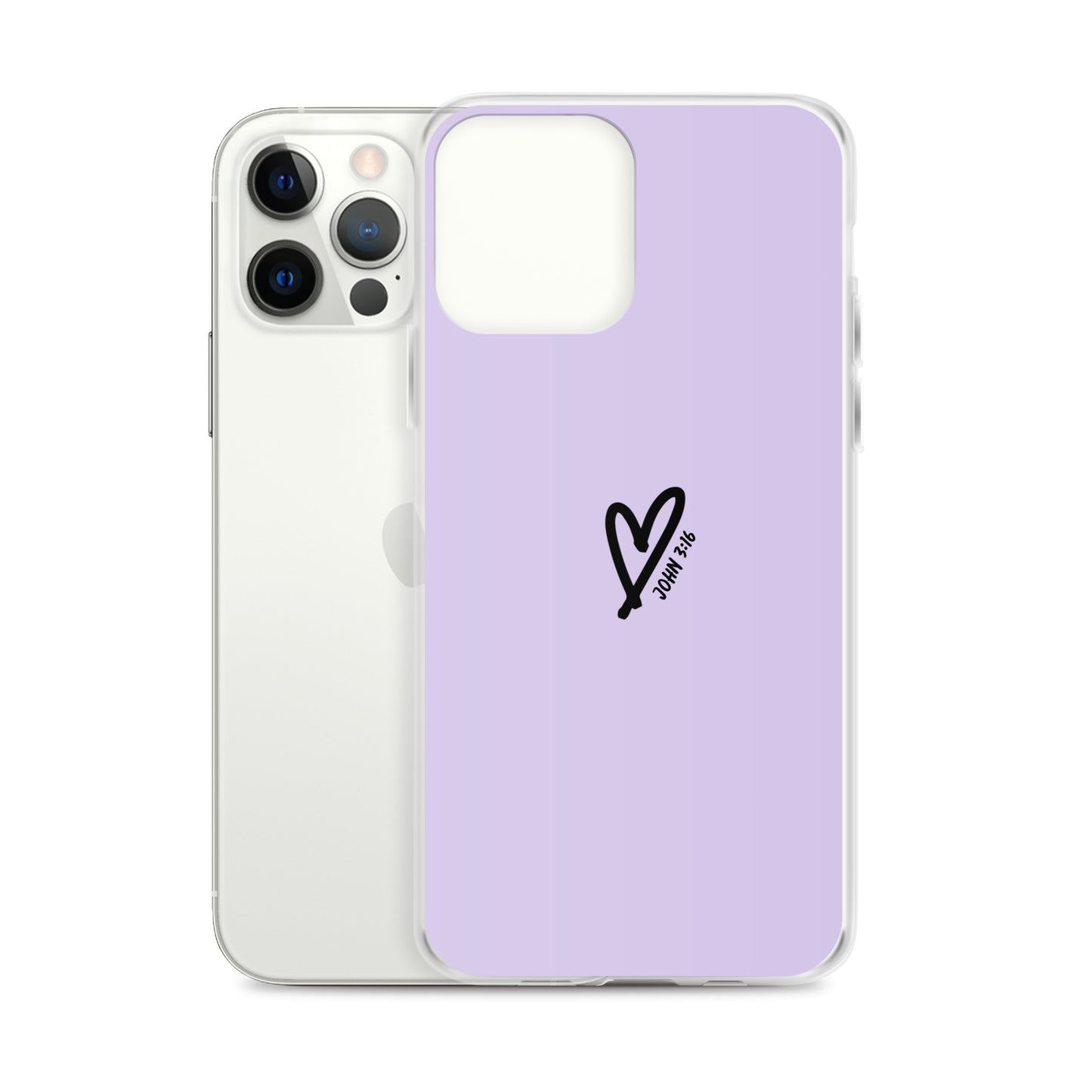 John 3:16 (lilac) - Clear Case for iPhone®