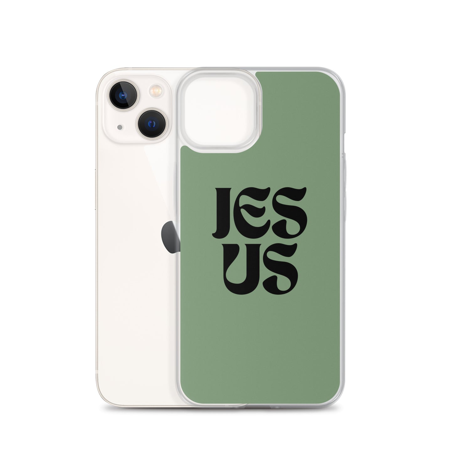 JESUS (green) - Clear Case for iPhone®