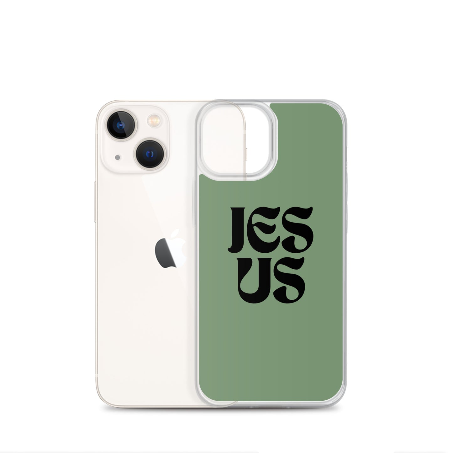JESUS (green) - Clear Case for iPhone®
