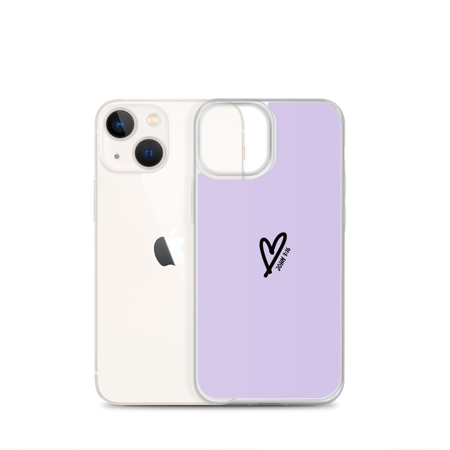 John 3:16 (lilac) - Clear Case for iPhone®