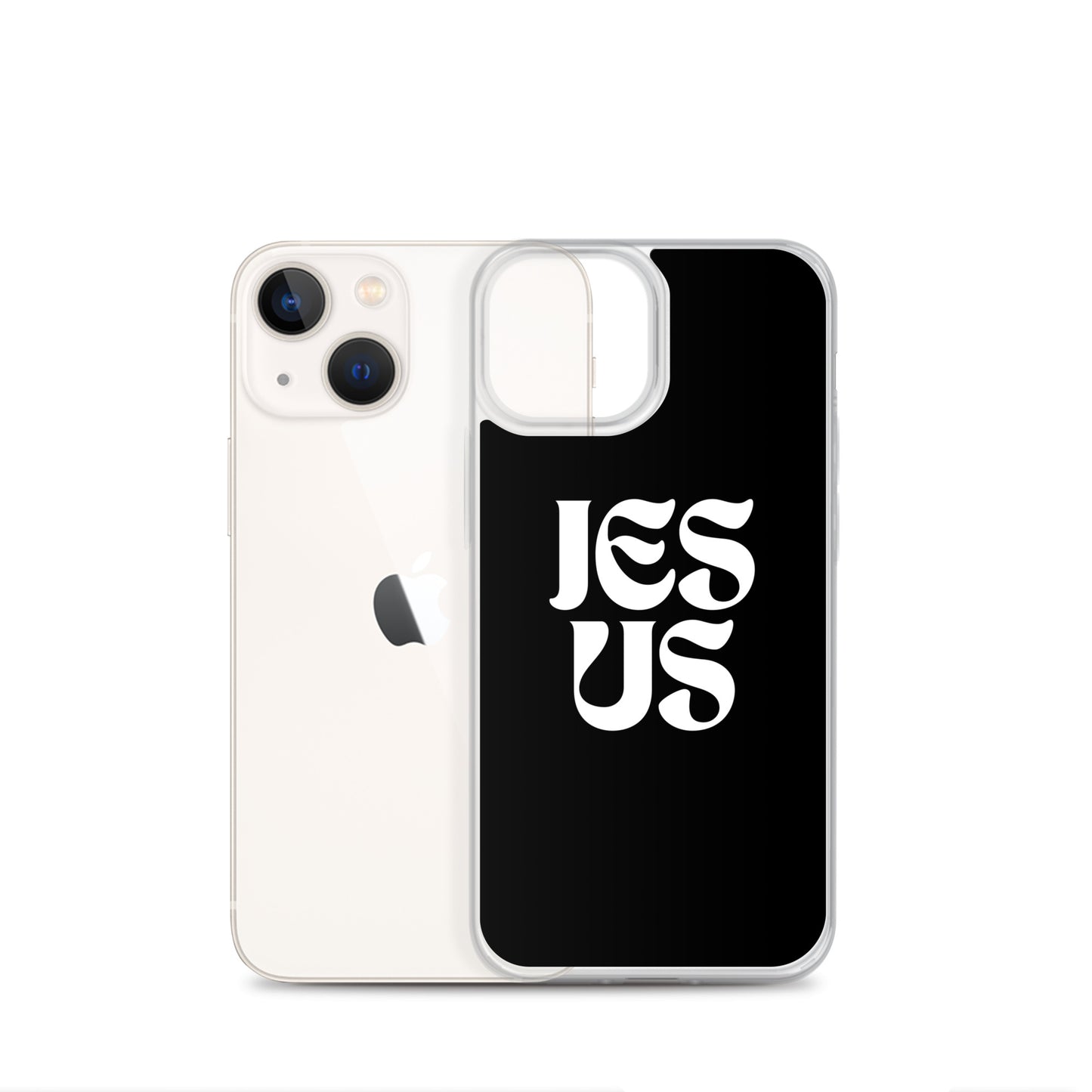 JESUS (black) - Clear Case for iPhone®
