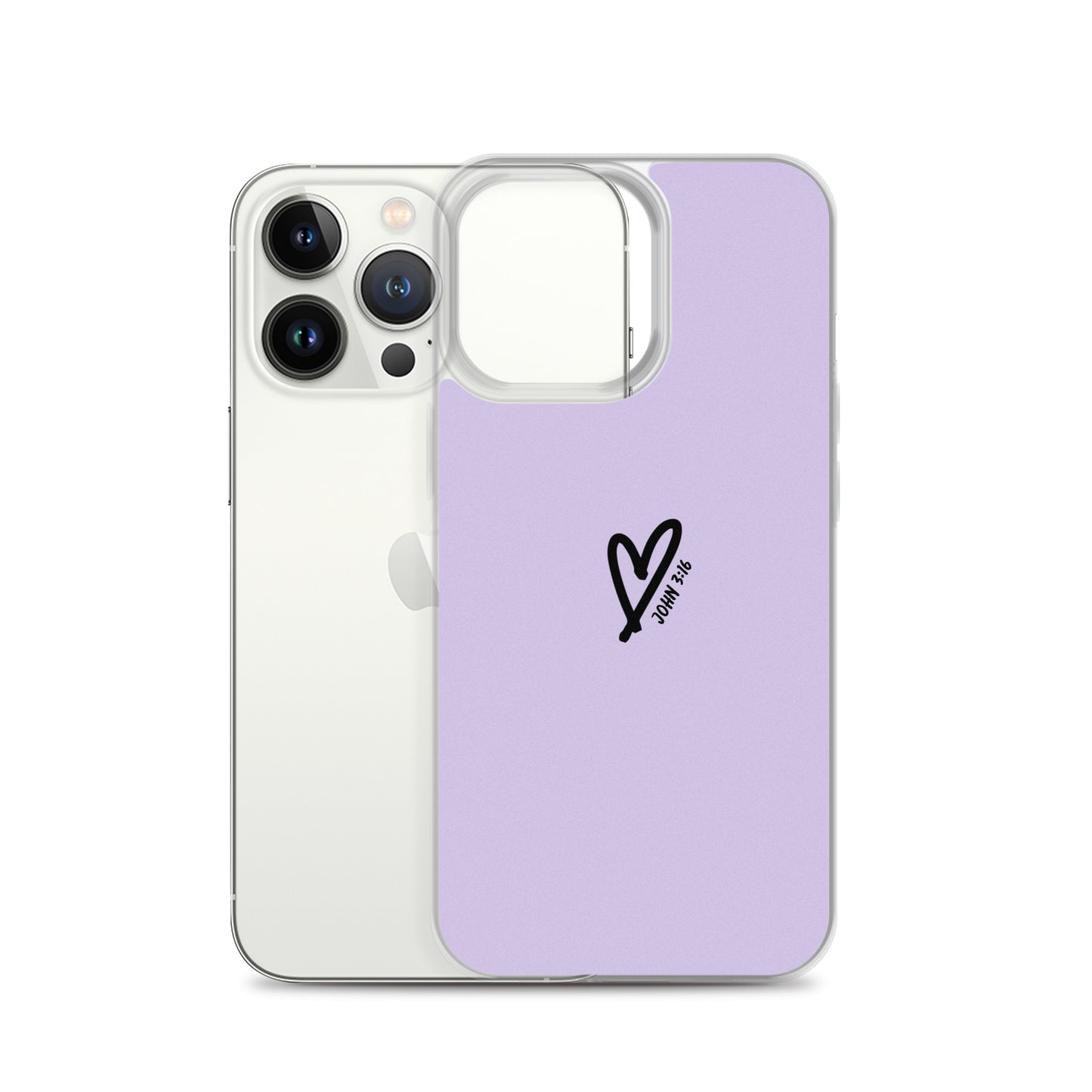 John 3:16 (lilac) - Clear Case for iPhone®
