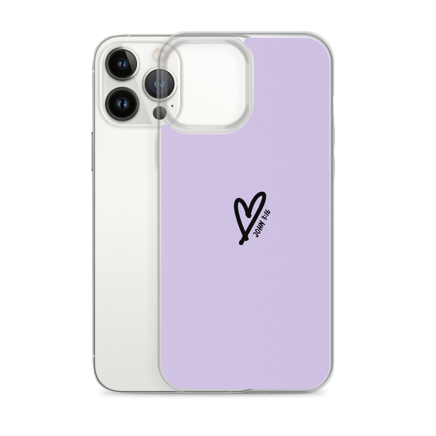 John 3:16 (lilac) - Clear Case for iPhone®