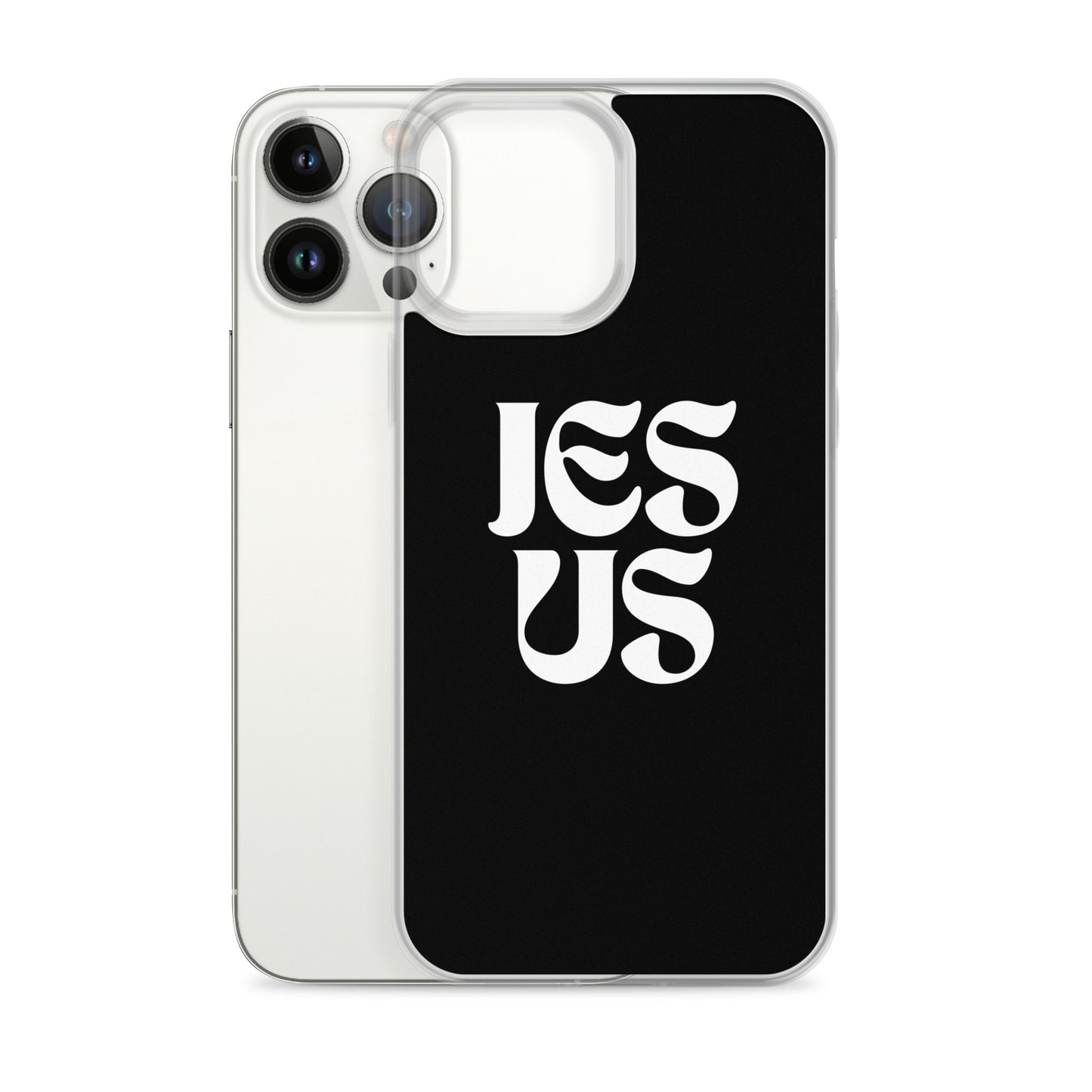 JESUS (black) - Clear Case for iPhone®