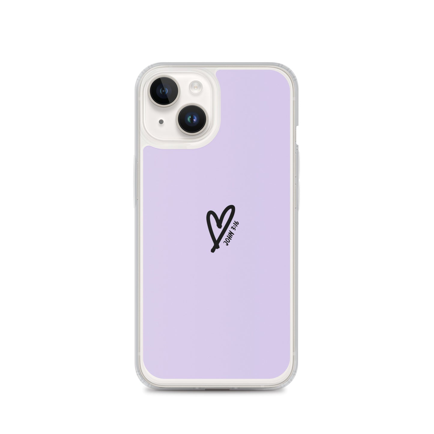 John 3:16 (lilac) - Clear Case for iPhone®