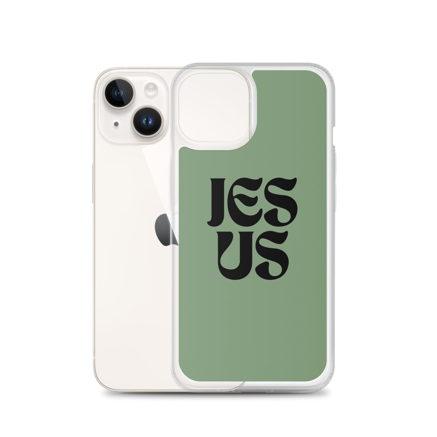 JESUS (green) - Clear Case for iPhone®