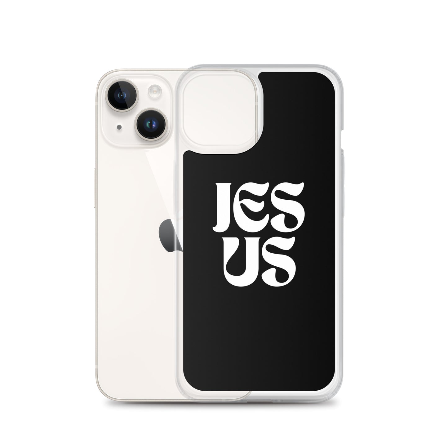JESUS (black) - Clear Case for iPhone®