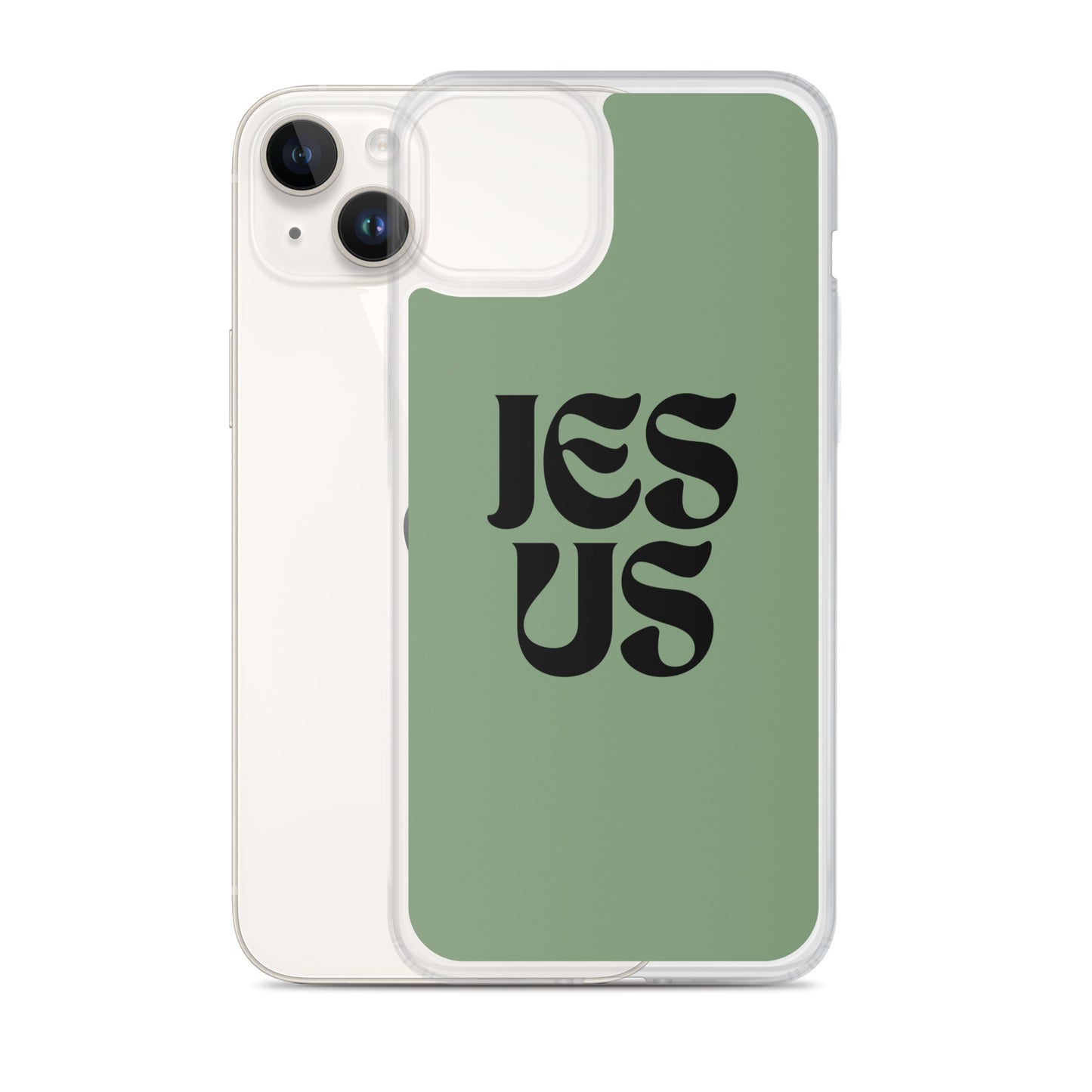 JESUS (green) - Clear Case for iPhone®