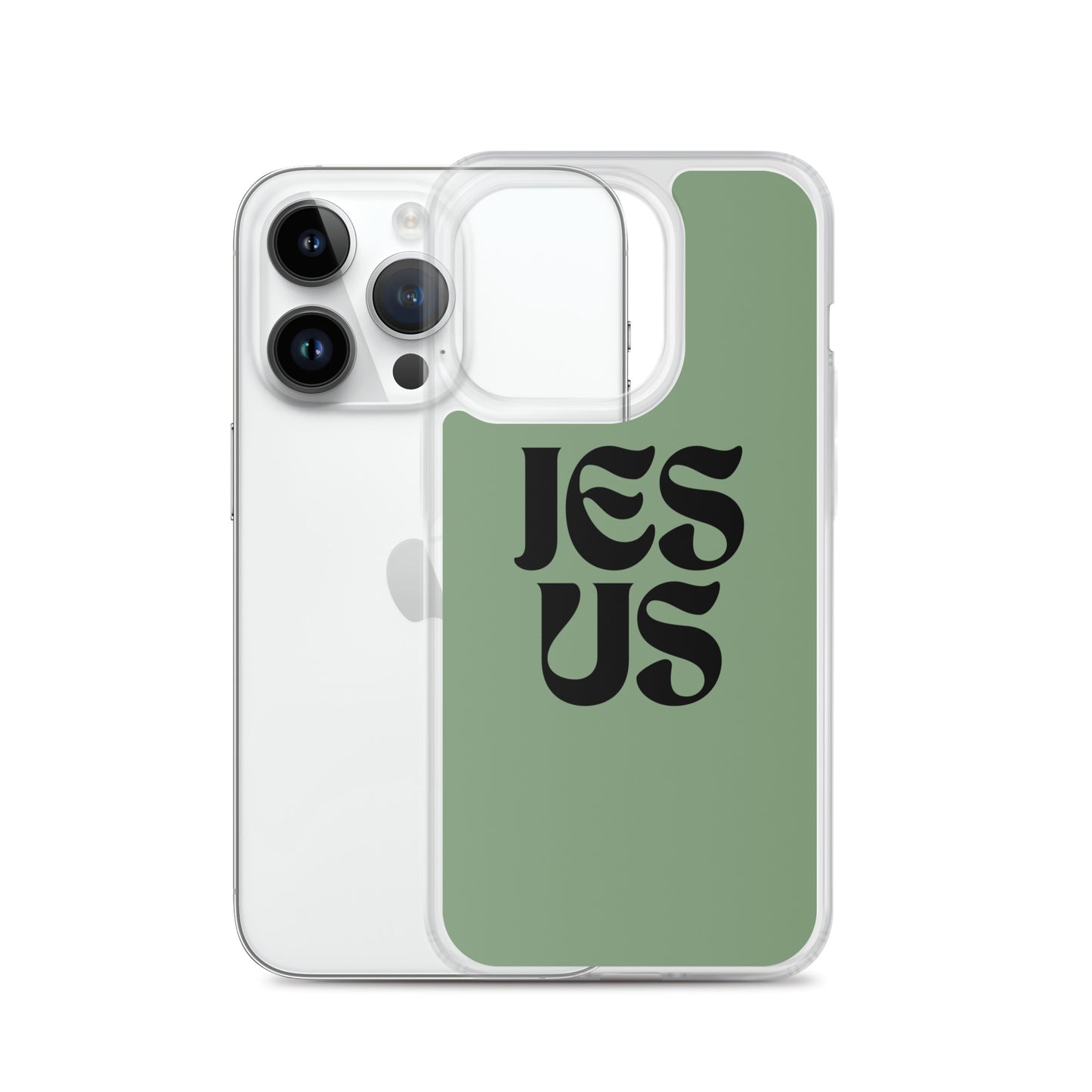 JESUS (green) - Clear Case for iPhone®