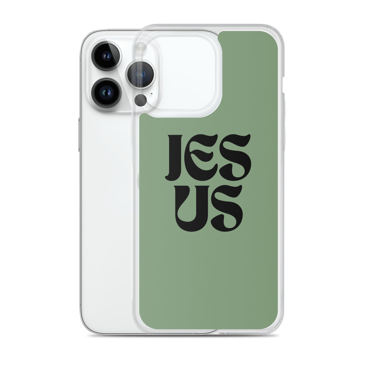 JESUS (green) - Clear Case for iPhone®