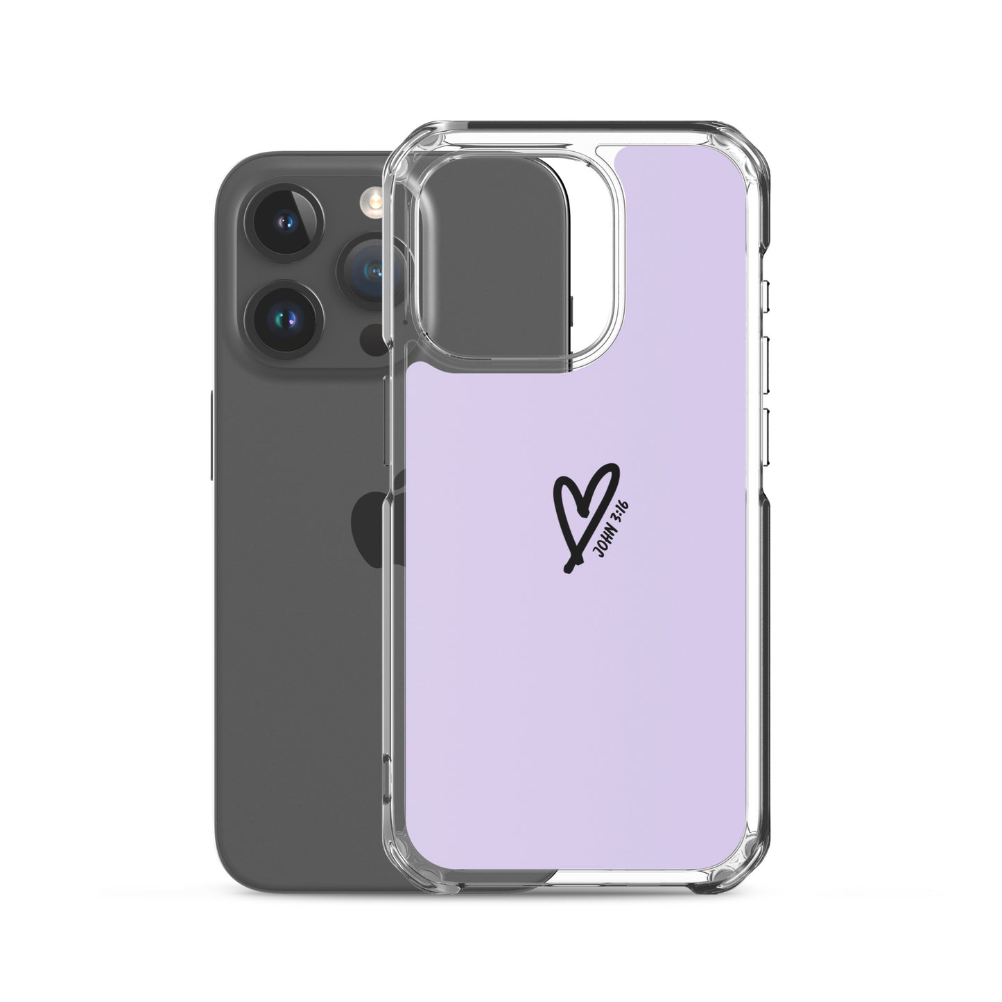 John 3:16 (lilac) - Clear Case for iPhone®
