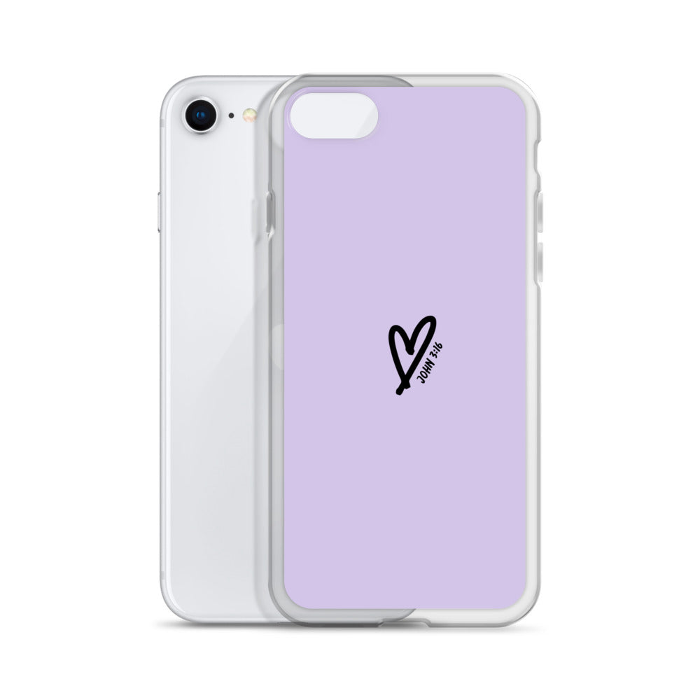 John 3:16 (lilac) - Clear Case for iPhone®