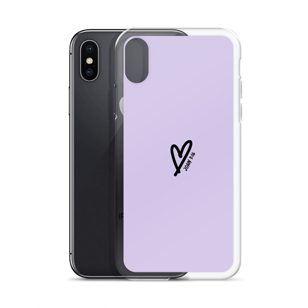 John 3:16 (lilac) - Clear Case for iPhone®