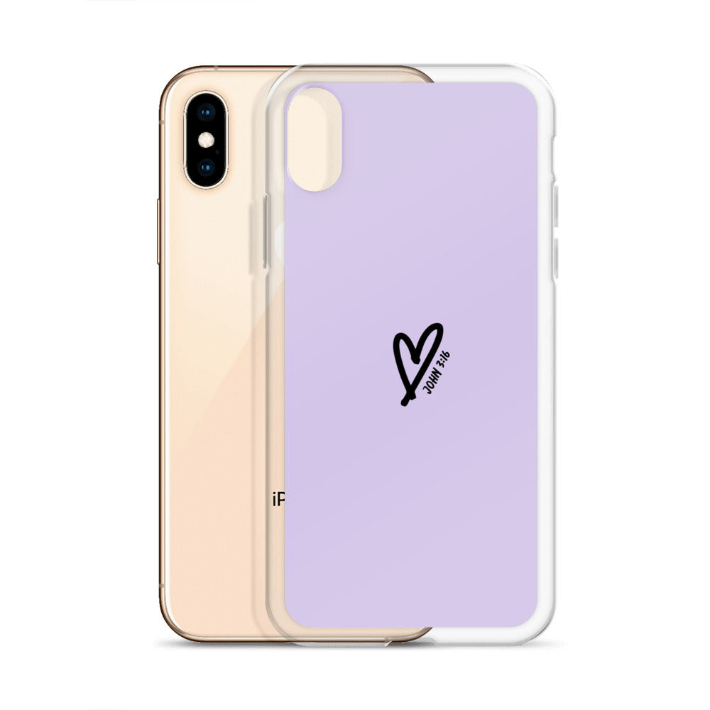 John 3:16 (lilac) - Clear Case for iPhone®