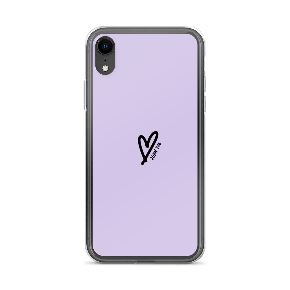 John 3:16 (lilac) - Clear Case for iPhone®