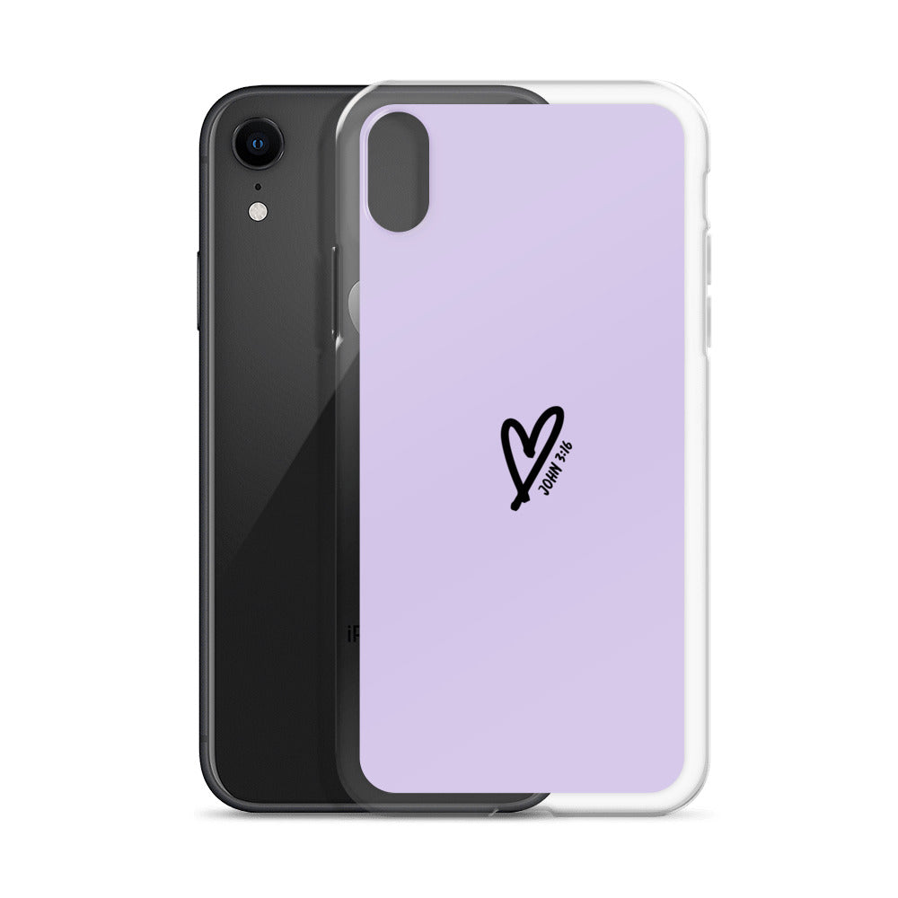 John 3:16 (lilac) - Clear Case for iPhone®