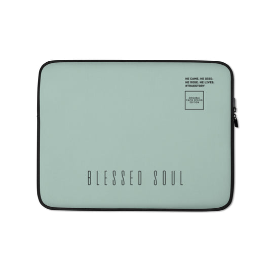 Blessed soul - Laptop sleeve (mint; 2 sizes)