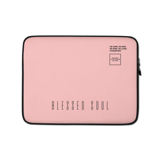 Blessed soul - Laptop sleeve (rose; 2 sizes)