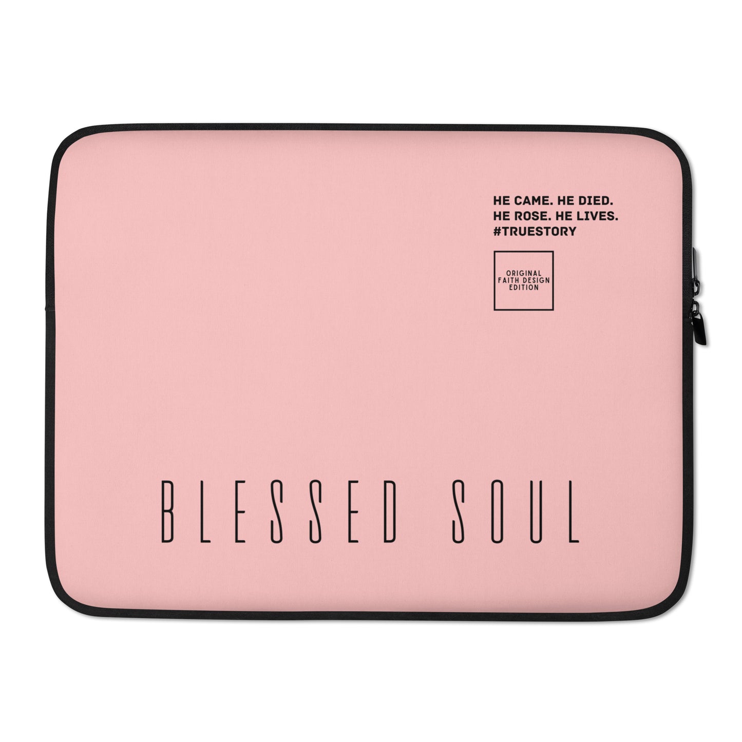 Blessed soul - Laptop sleeve (rose; 2 sizes)