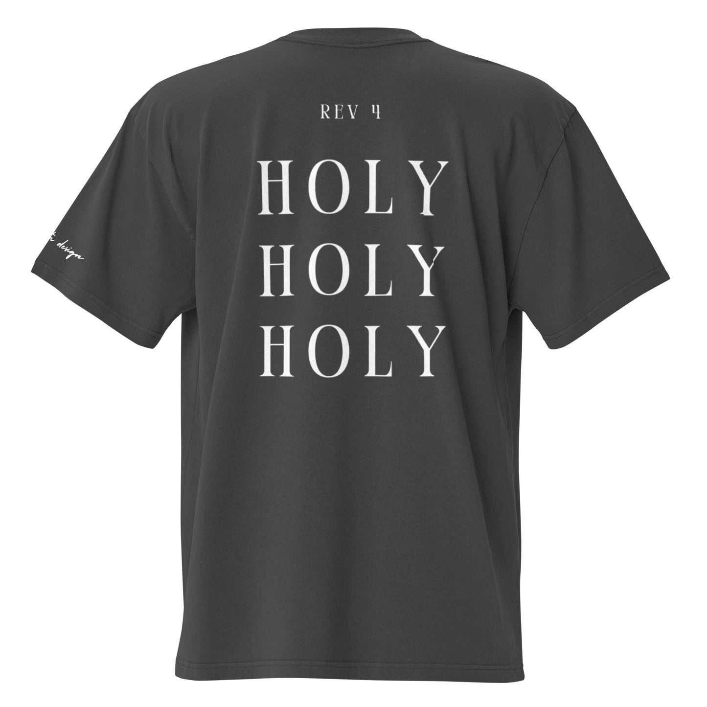 HOLY - Oversized faded tee (dark grey)