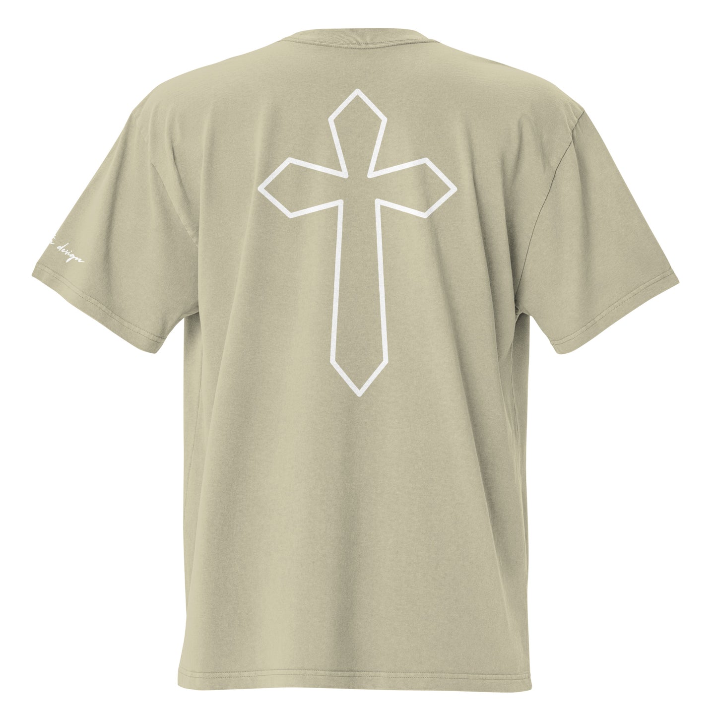 CROSS - Oversized faded tee (soft green)