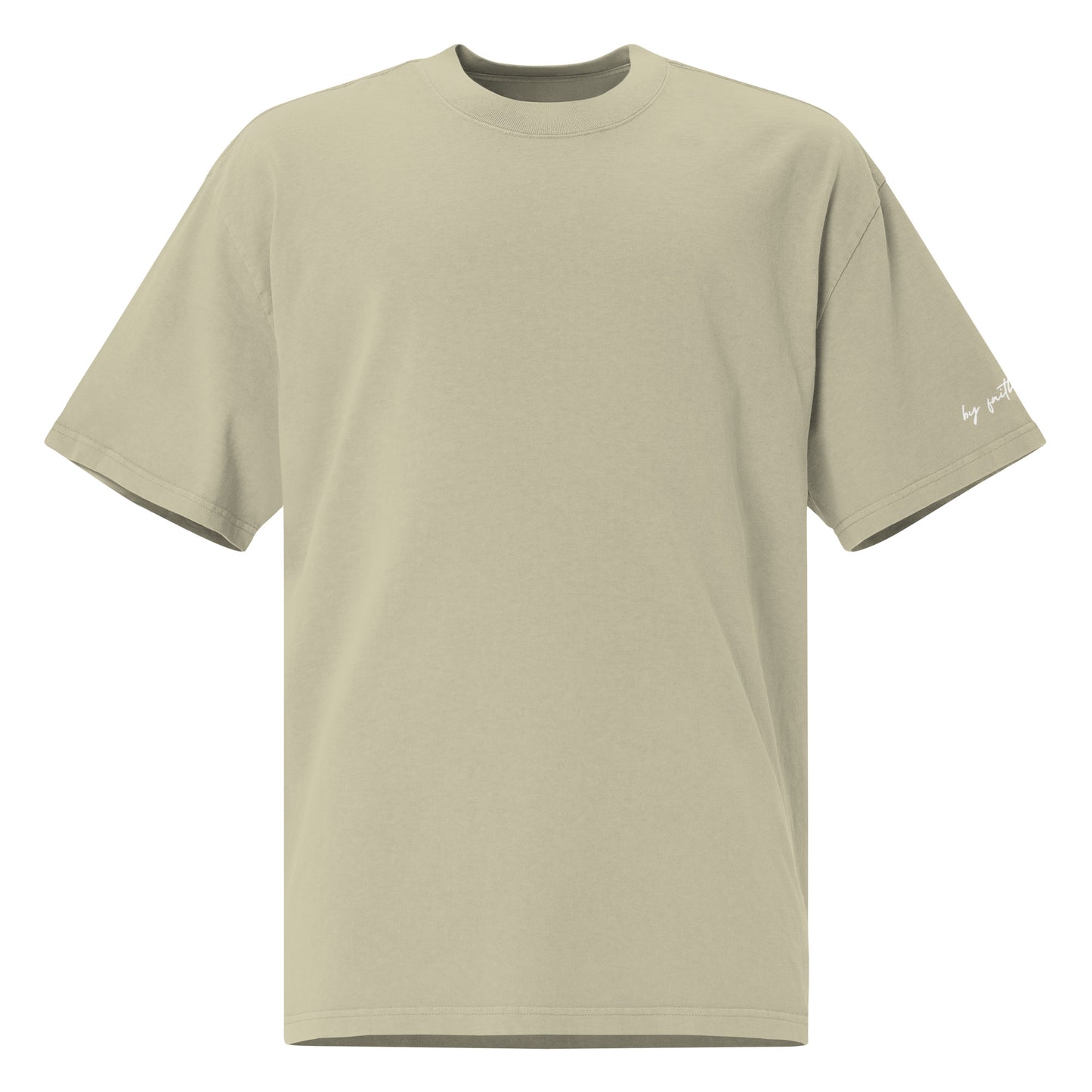 CROSS - Oversized faded tee (soft green)