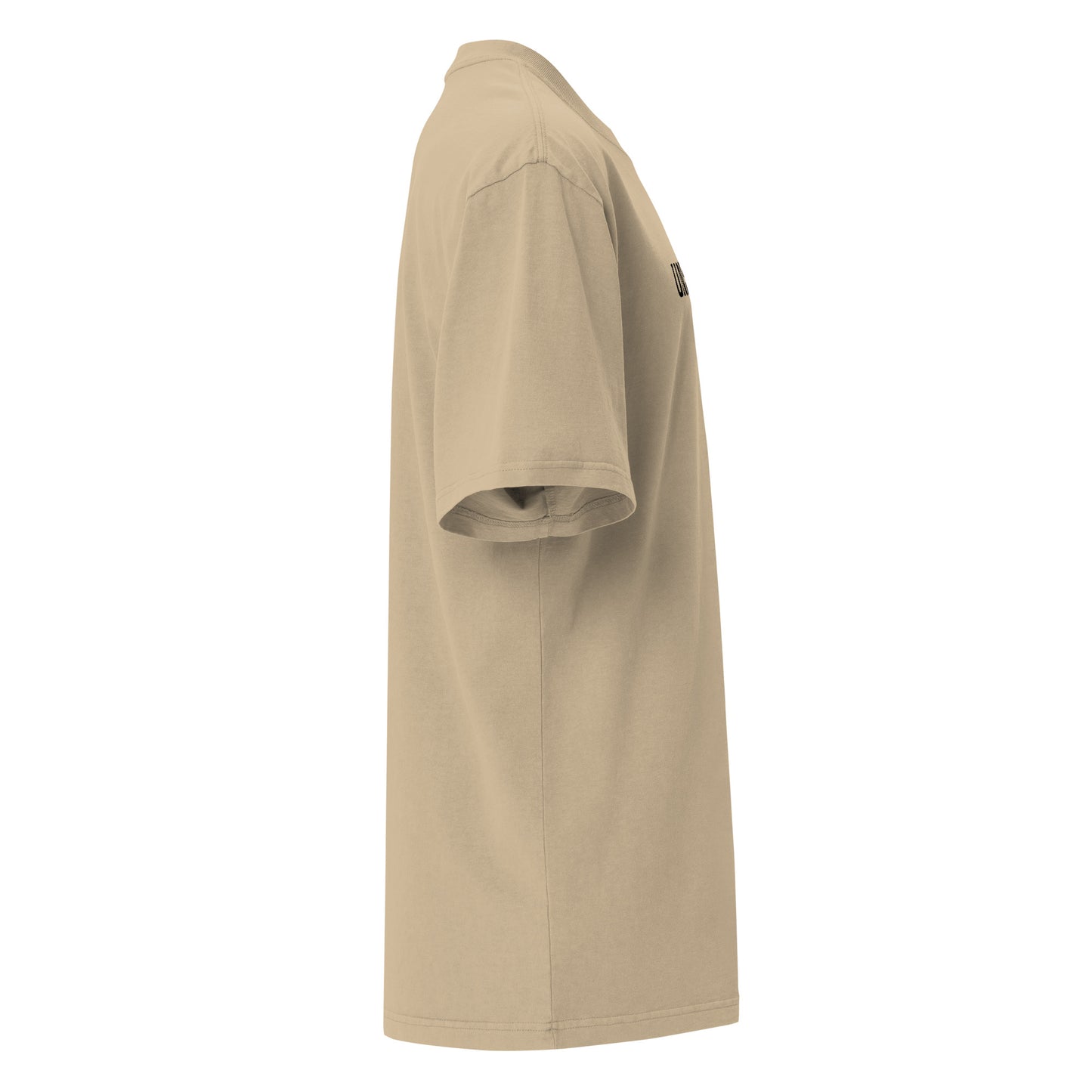 UNSTRESSED - Oversized faded tee (beige)