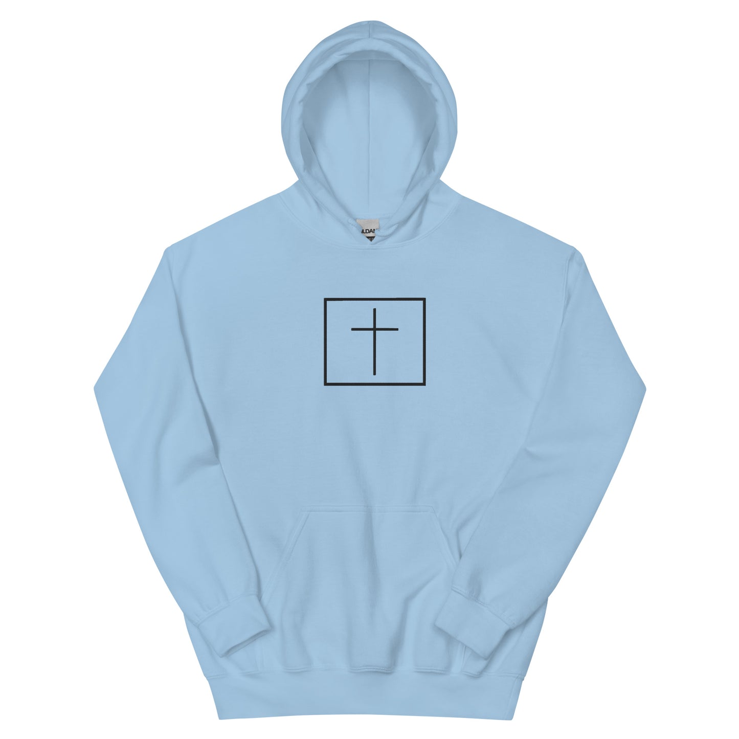 Black cross - Cozy hoodie (7 colours)