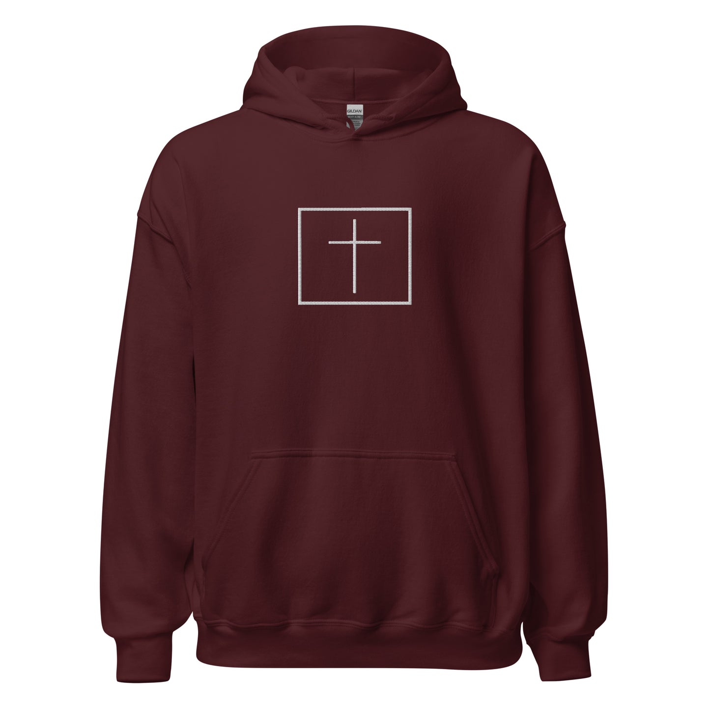 White cross - Cozy hoodie (5 colours)