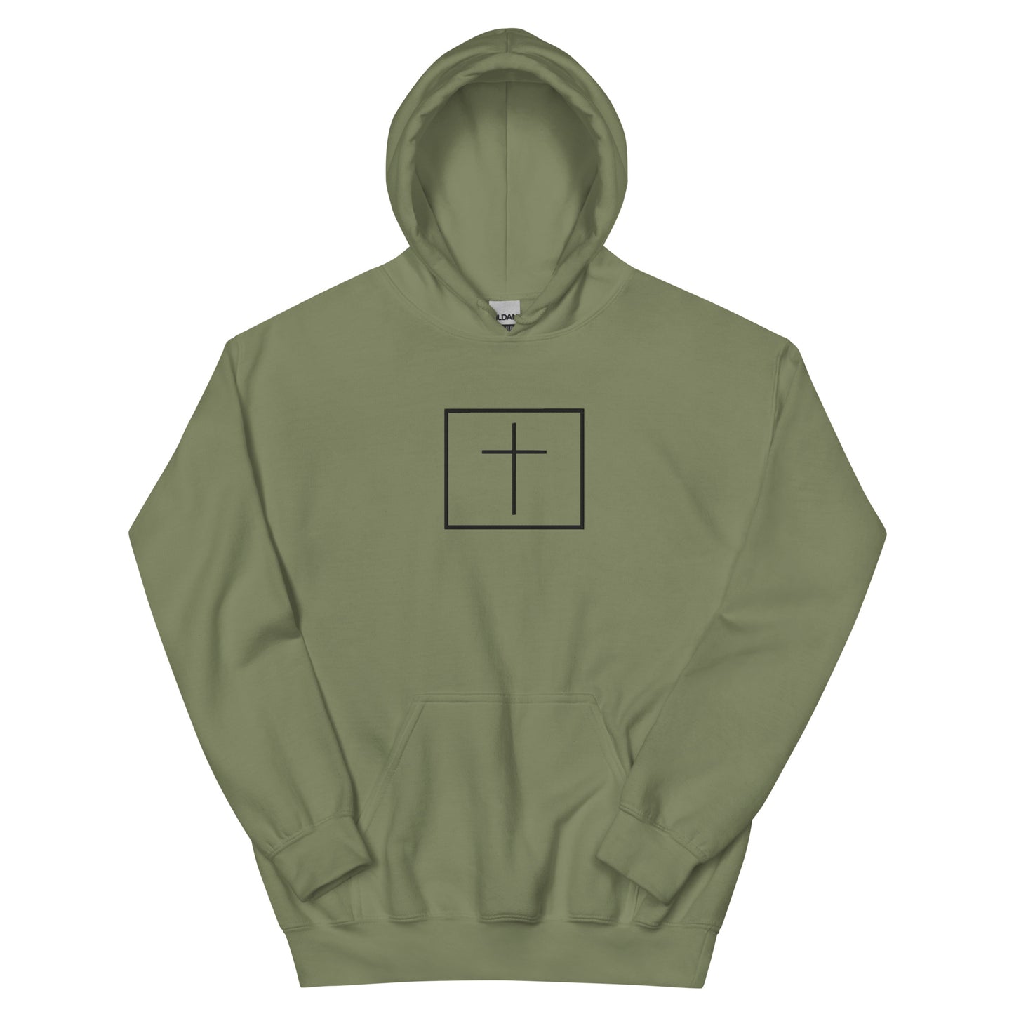 Black cross - Cozy hoodie (7 colours)