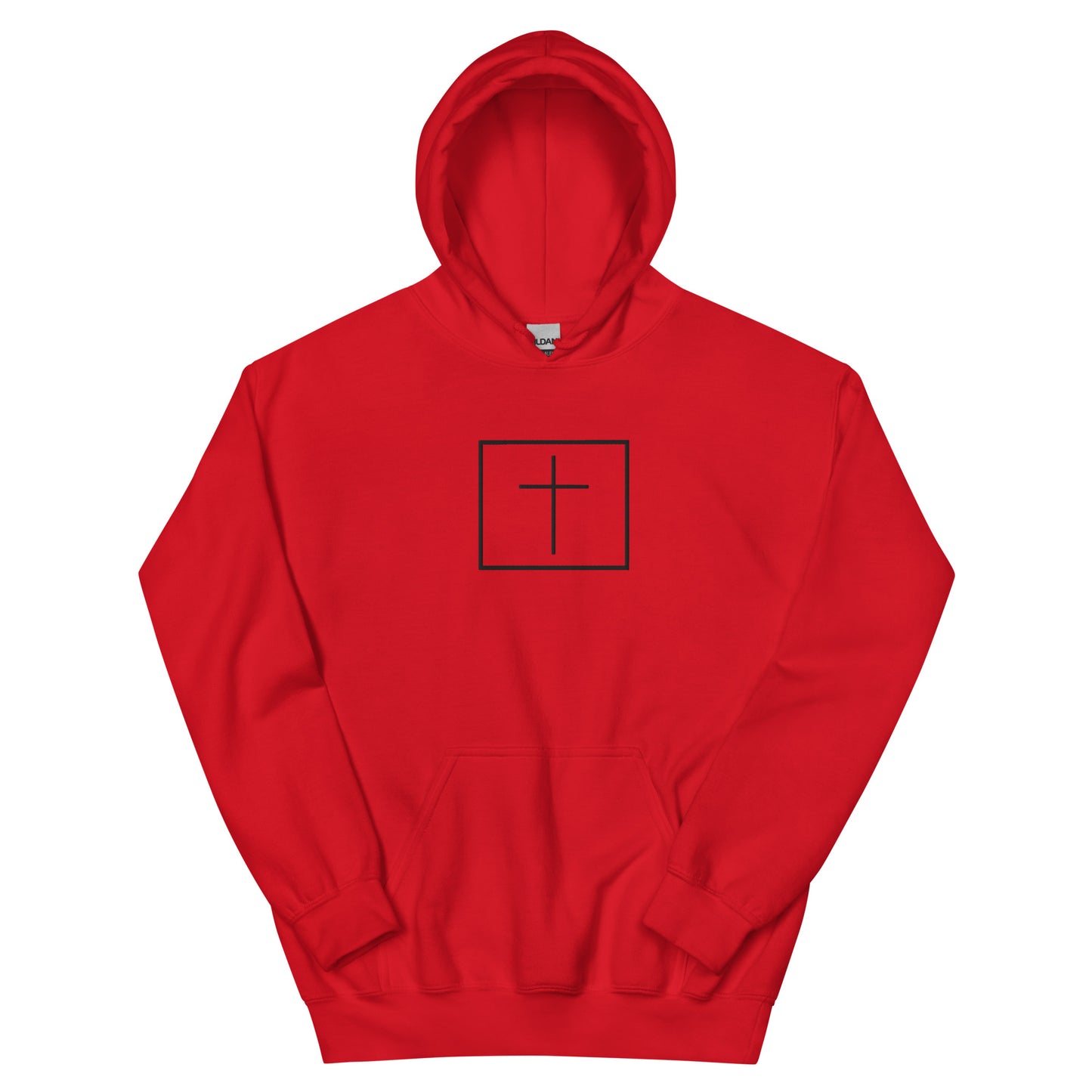 Black cross - Cozy hoodie (7 colours)