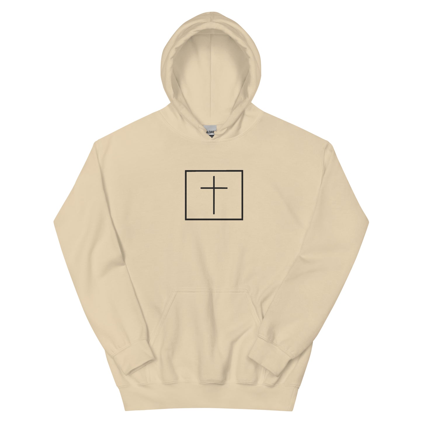 Black cross - Cozy hoodie (7 colours)