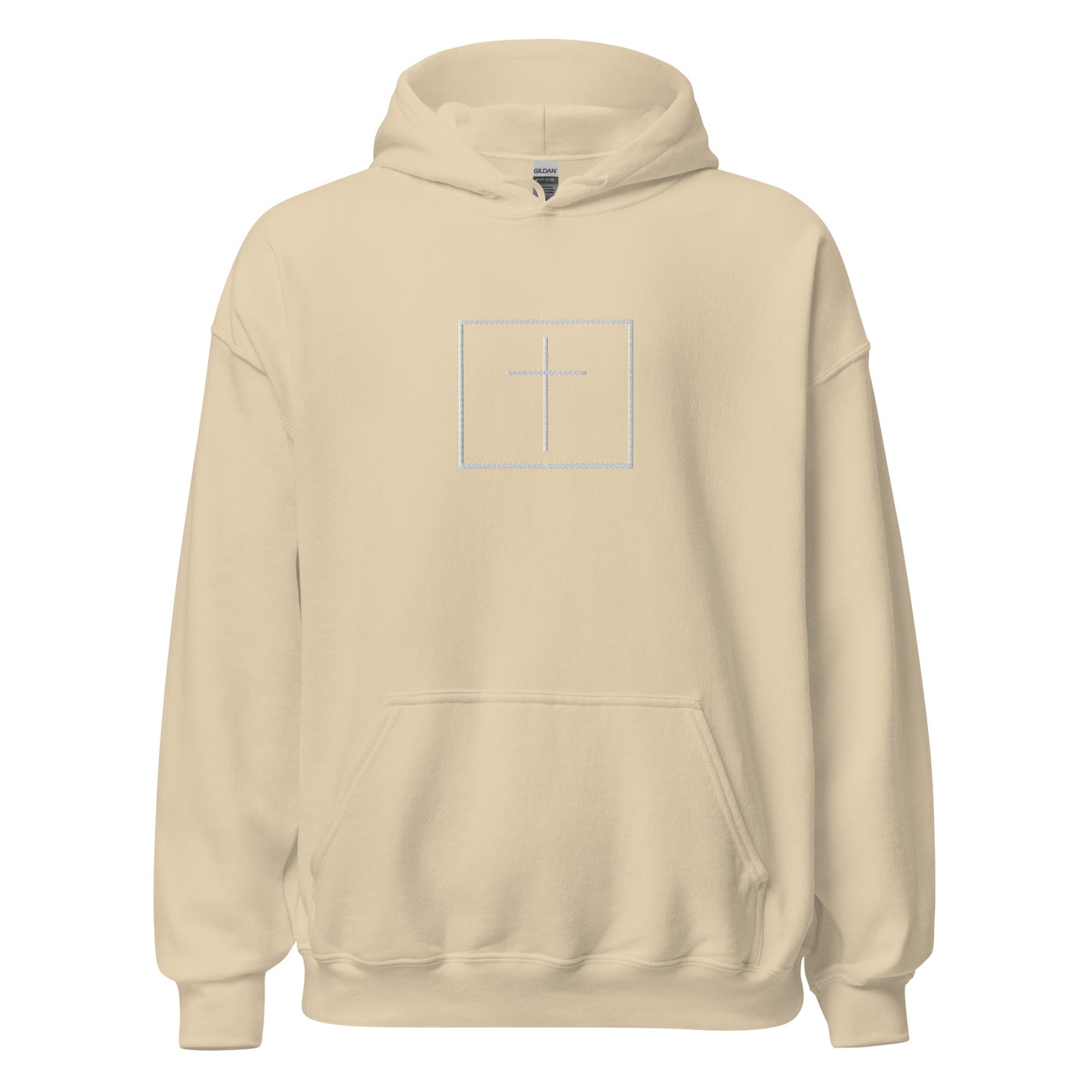 White cross - Cozy hoodie (5 colours)