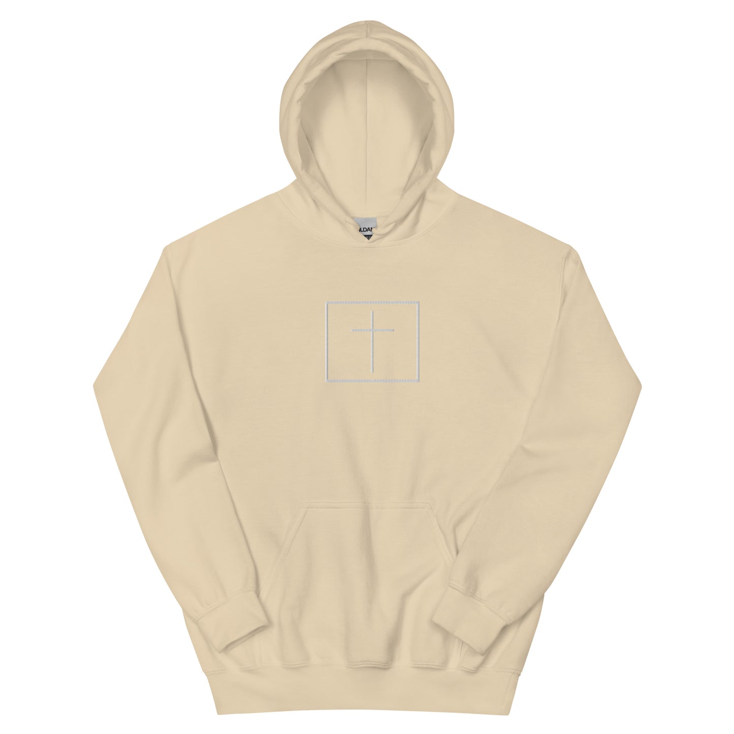 White cross - Cozy hoodie (5 colours)