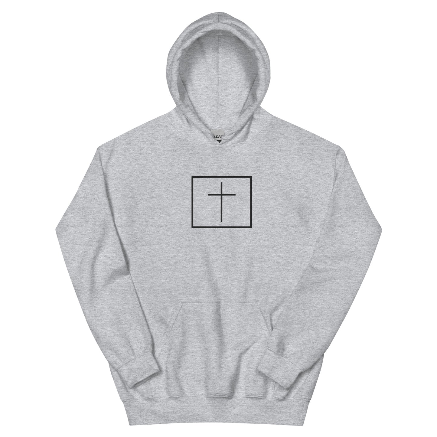 Black cross - Cozy hoodie (7 colours)