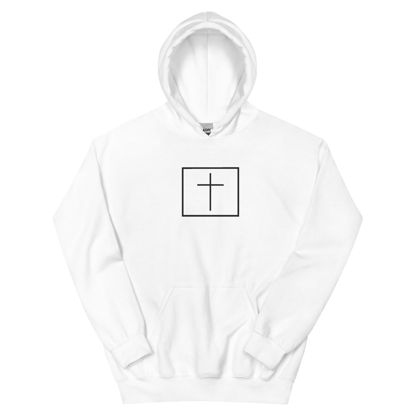 Black cross - Cozy hoodie (7 colours)