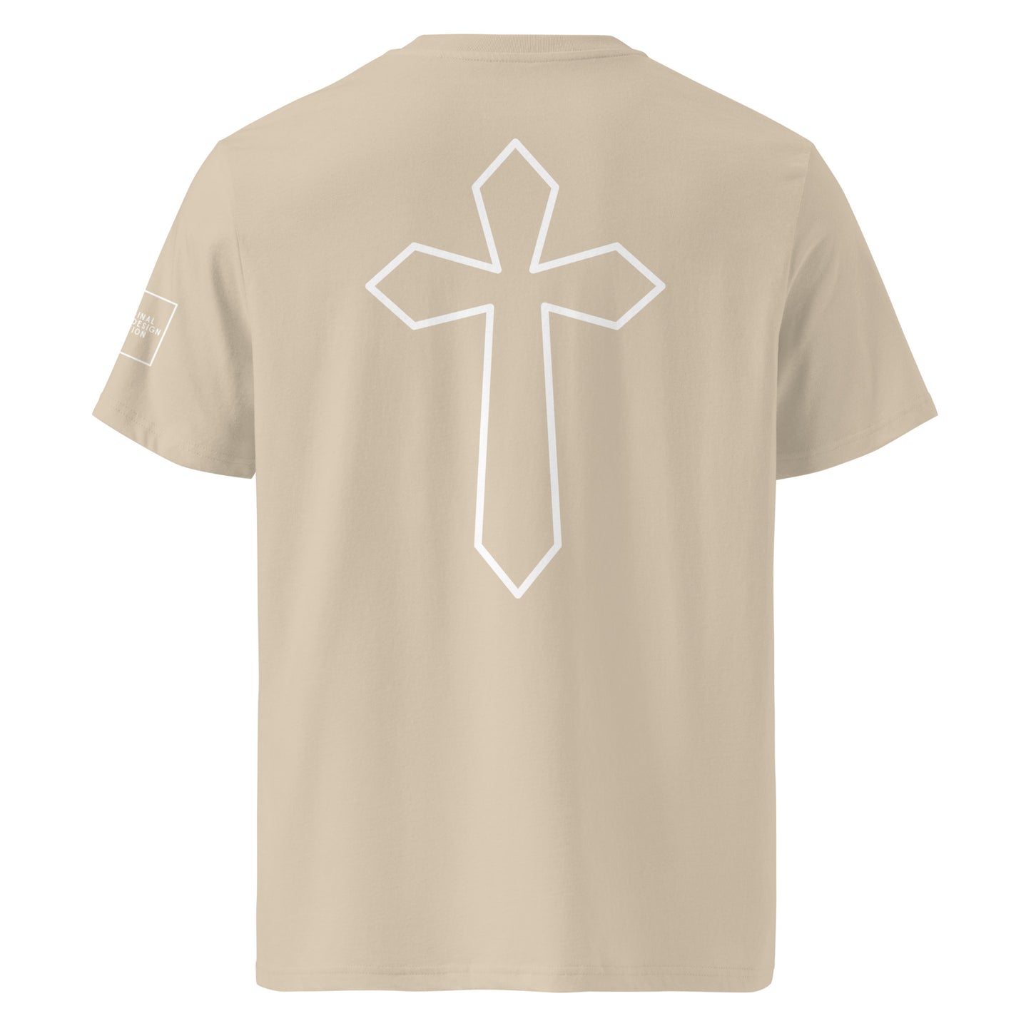 White cross - Unisex organic cotton tee (7 colours)