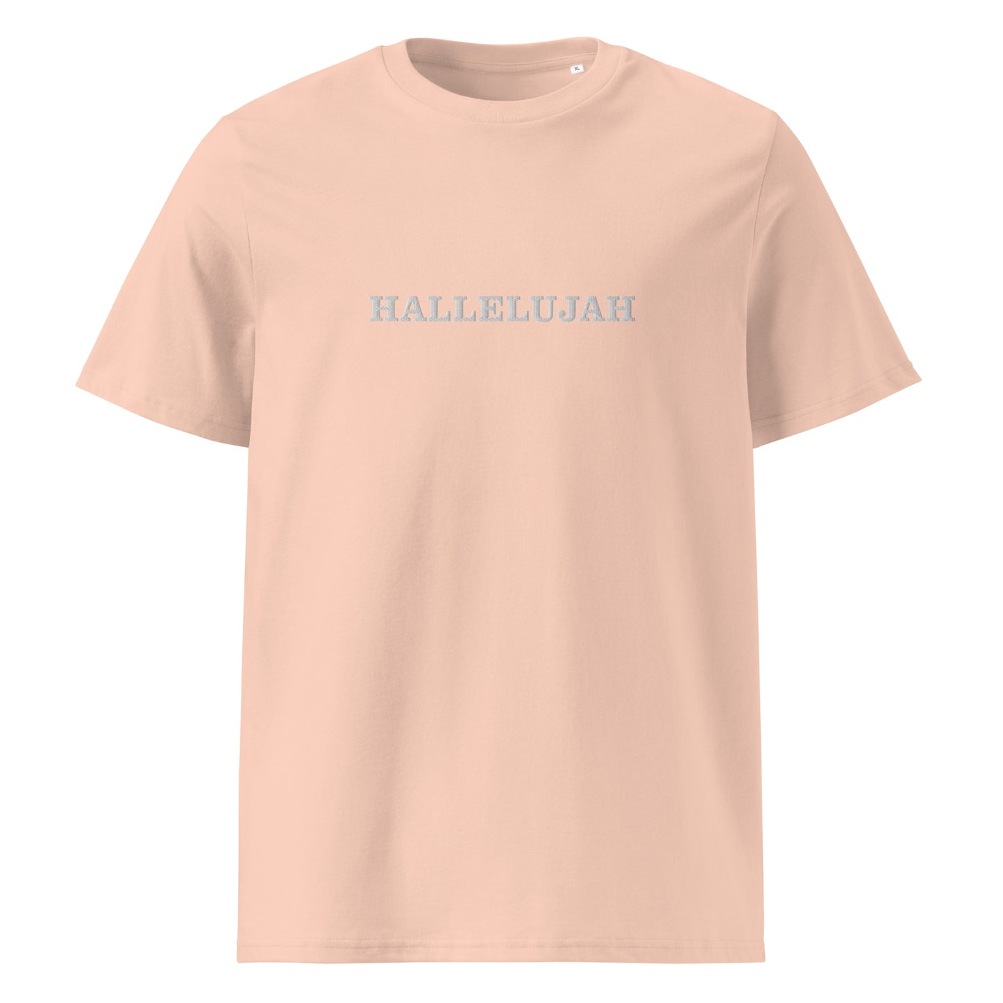 HALLELUJAH - Unisex organic cotton tee (fraiche peche)