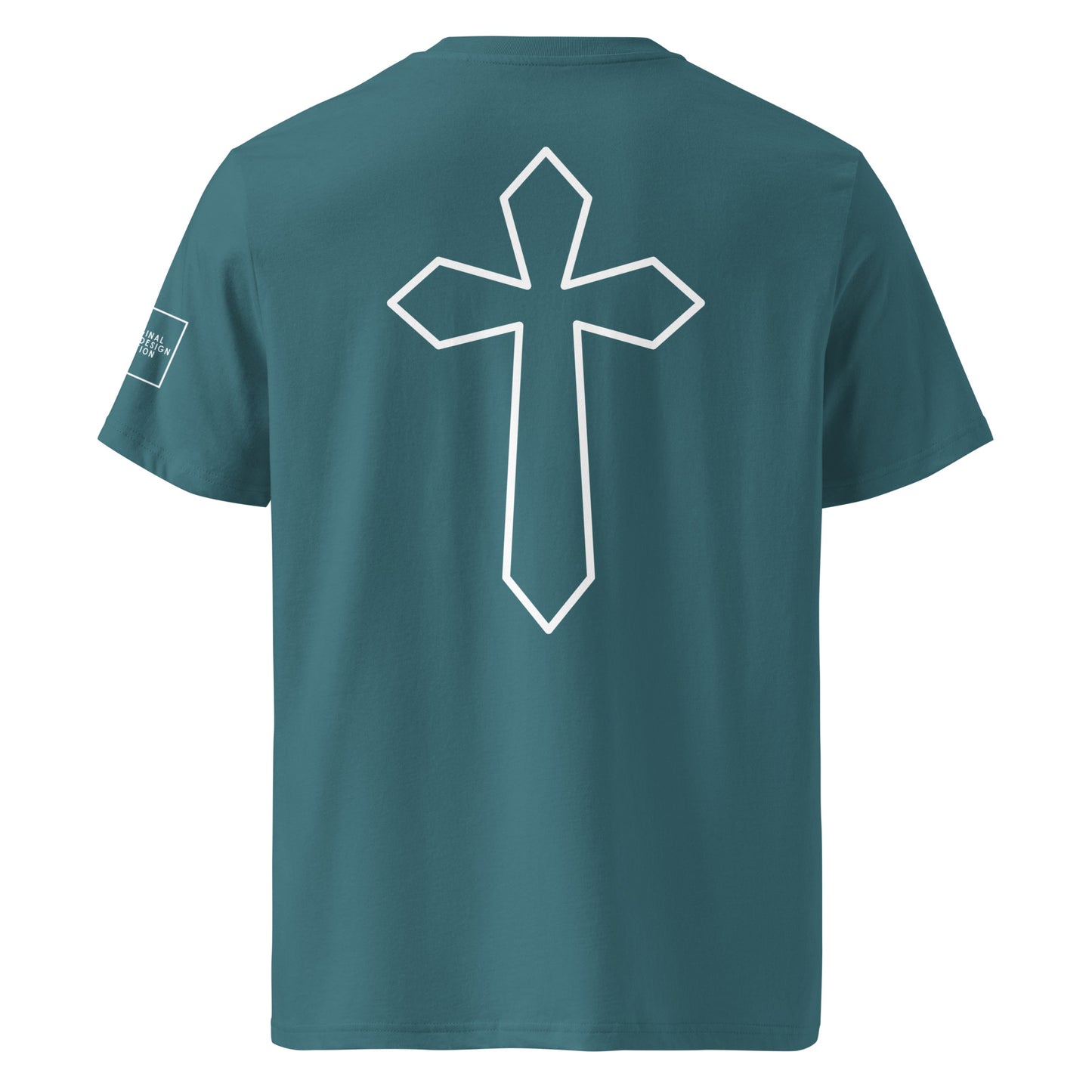 White cross - Unisex organic cotton tee (7 colours)