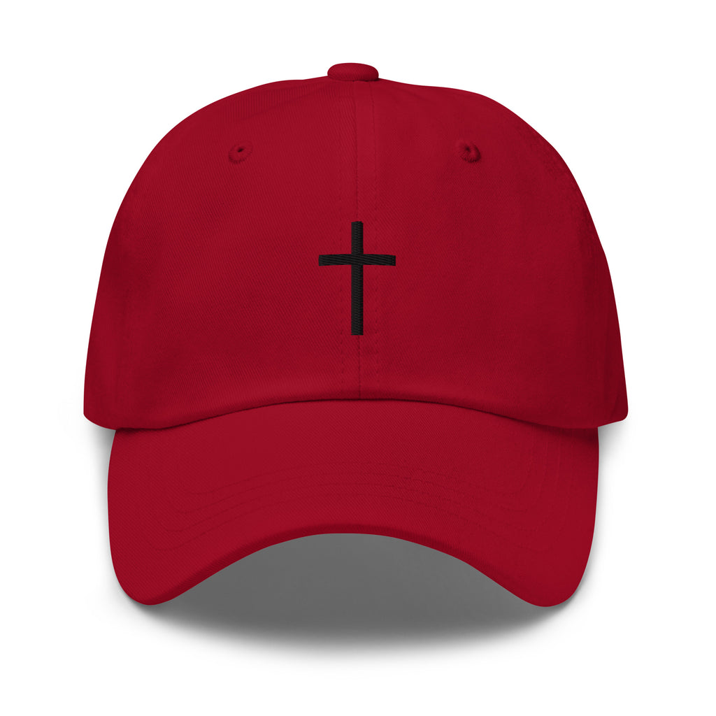Black cross - Dad hat (7 colours)