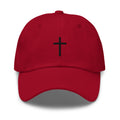 Black cross - Dad hat (7 colours)