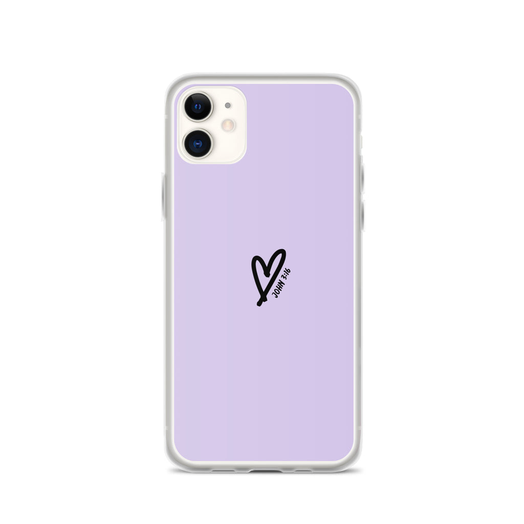 John 3:16 (lilac) - Clear Case for iPhone®